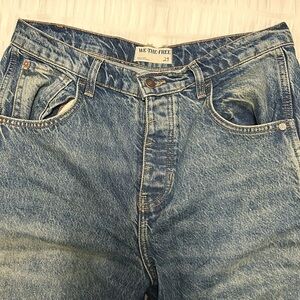 We The Free Mid Rise Barrel Jean
